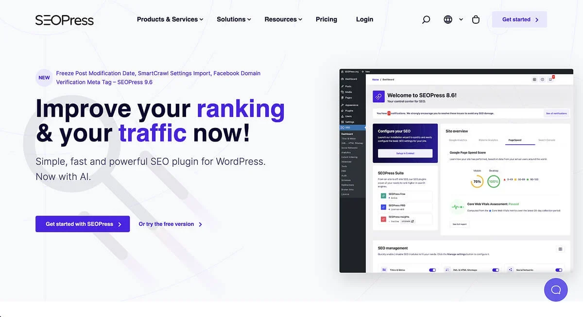 SEOPress website