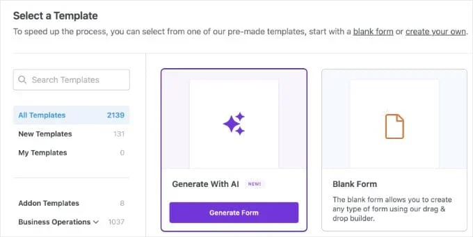 Generating a Form With AI Using WPForms
