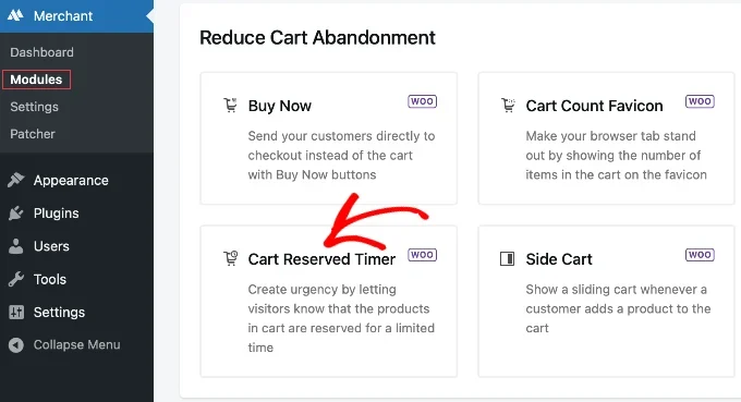 Cart Reserved Timer Module in Merchant