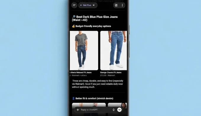 eCommerce product listing in ChatGPT