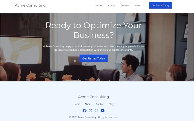 SeedProd's generated AI theme