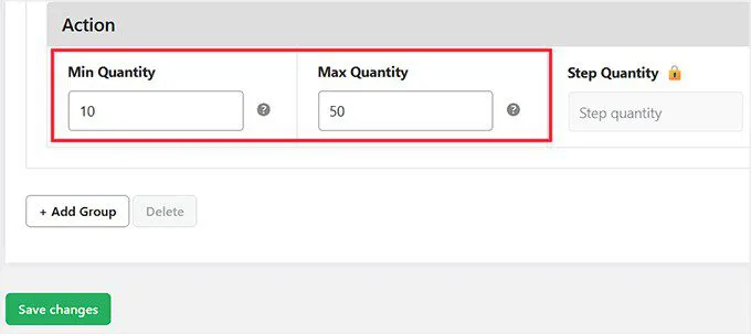 Set min and max product quantity in Minimum and Maximum Quantity for WooCommerce