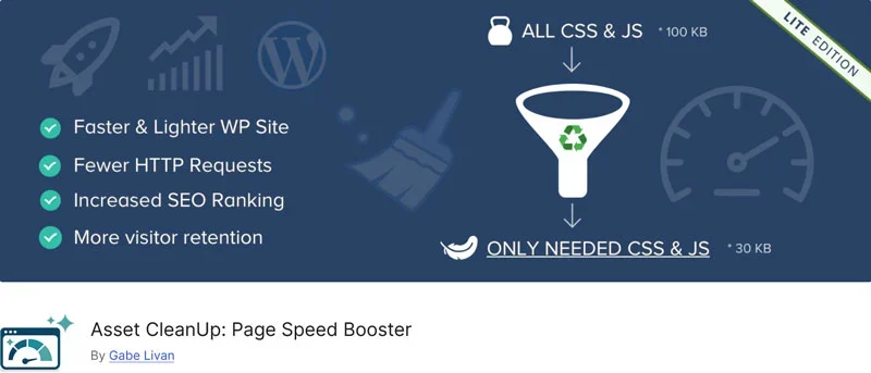 asset cleanup wordpress plugin to improve core web vitals