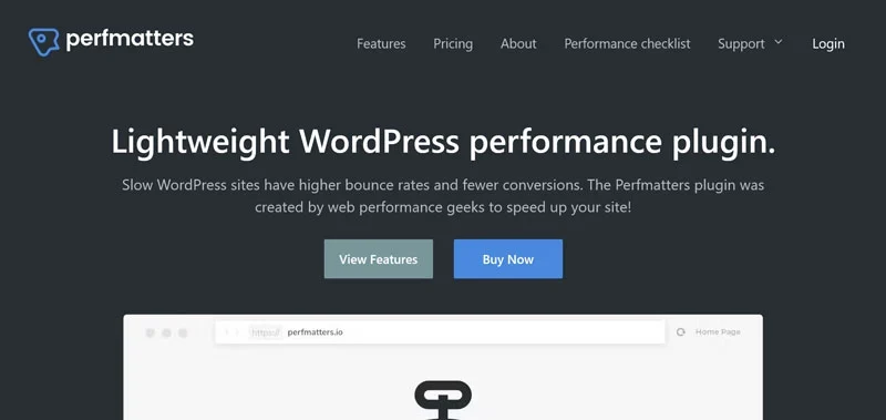 perfmatters wordpress plugin to improve core web vitals
