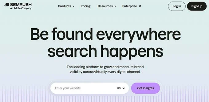 Semrush website