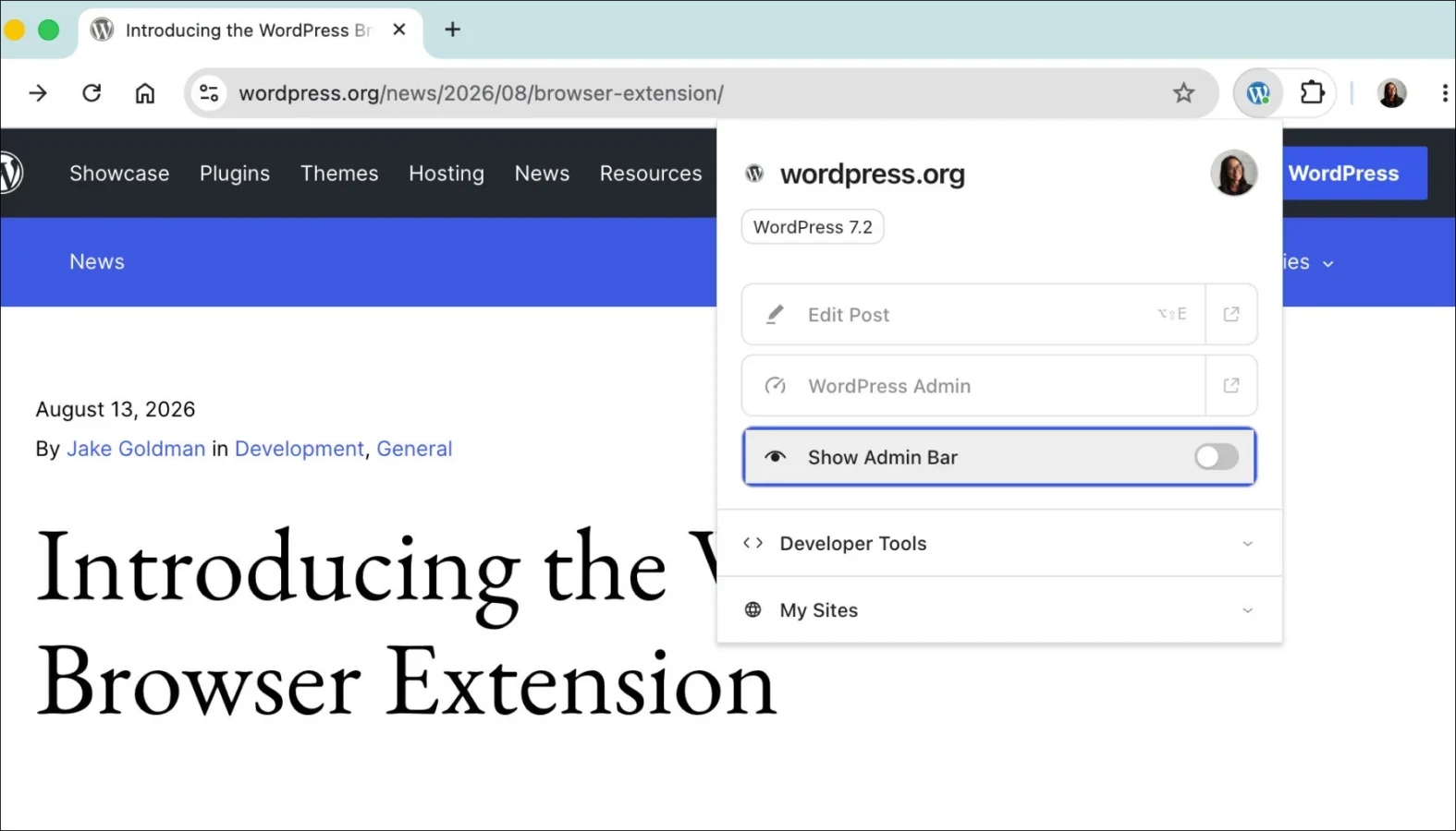 Official WordPress Browser Extension Now Available in the Chrome Web Store and Mac App Store