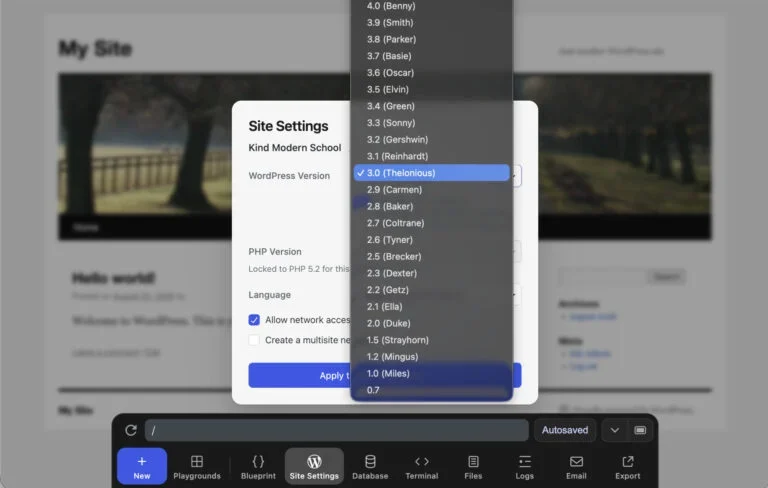 Playground Team Ships Legacy Version Support, Making 23 Years of WordPress History Available in the Browser