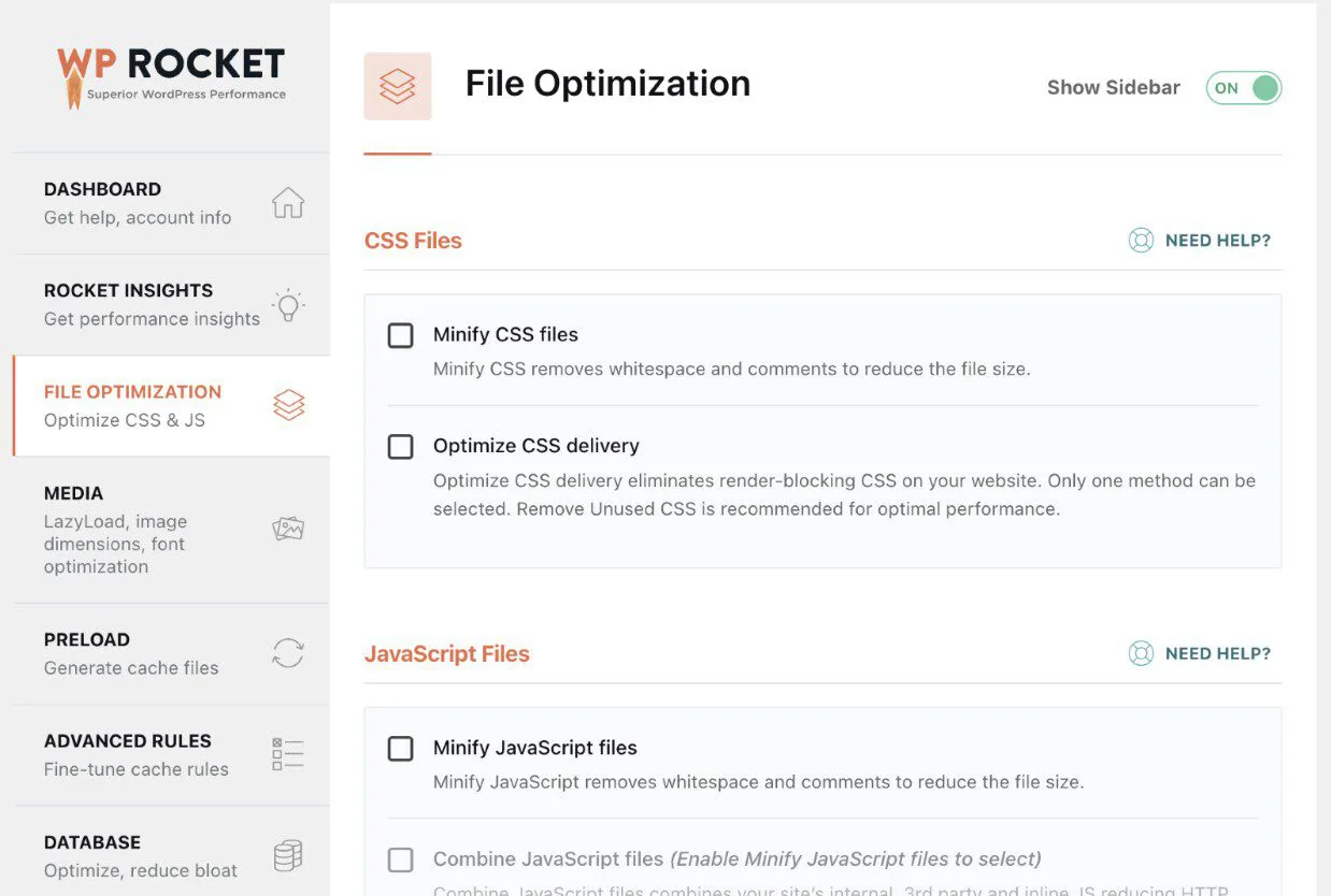 Caching and core web vitals optimization with WP Rocket – Source: WP Rocket